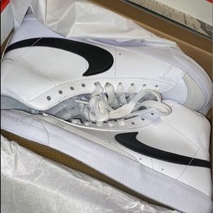 White Nike blazers